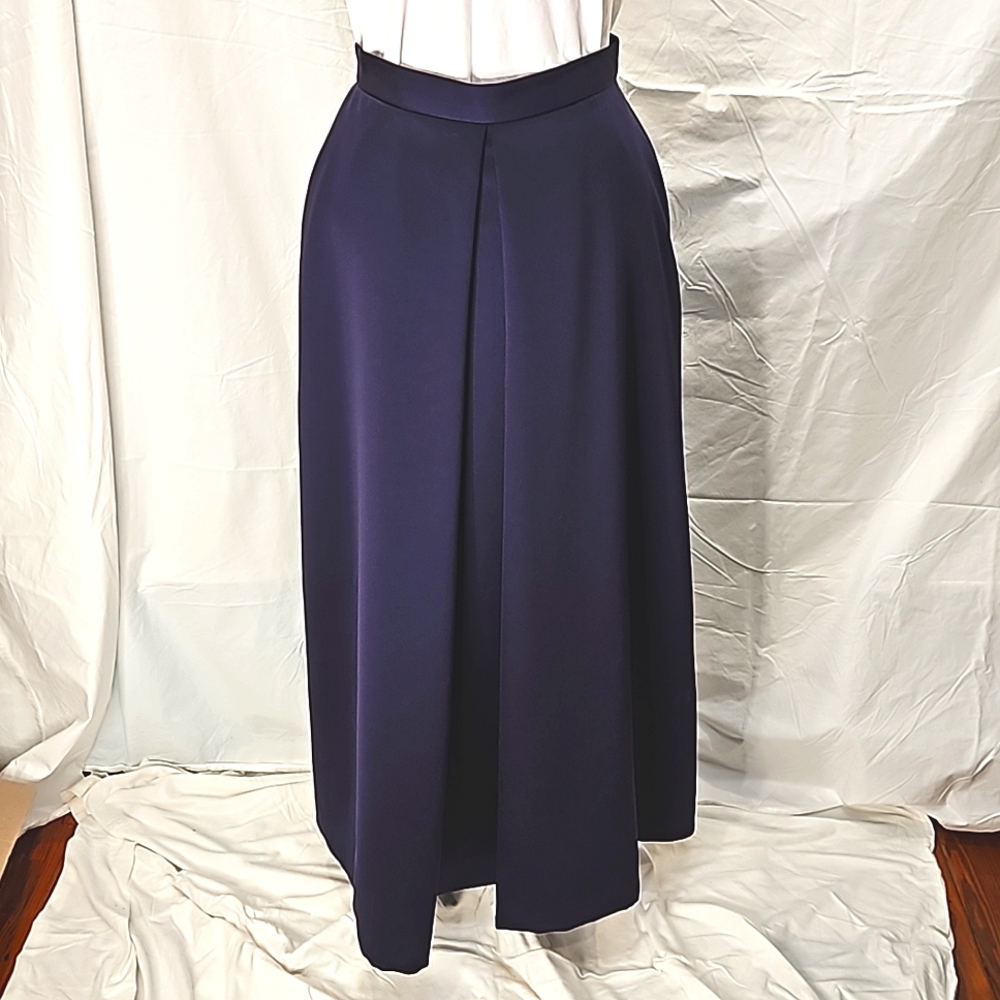 BLACK TIE OLEG CASSIN Purple formal floor length shirt size 12